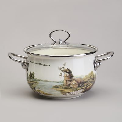 НАБОР КАСТРЮЛЬ ЭМАЛИРОВАННЫЙ, СЕРИЯ 