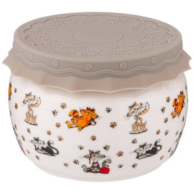 БАНКА С СИЛИКОНОВОЙ КРЫШКОЙ LEFARD 