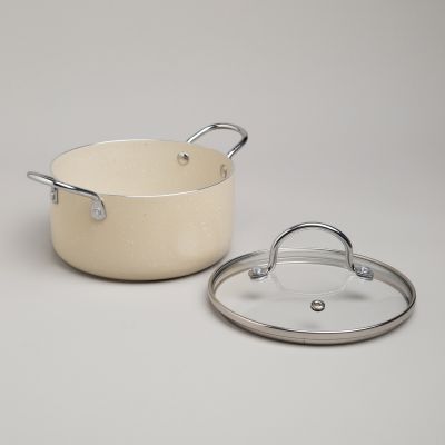 КАСТРЮЛЯ AGNESS С АНТИП. ПОКР.  И СТЕКЛ. КРЫШКОЙ 1350 МЛ, 16*8 СМ-3