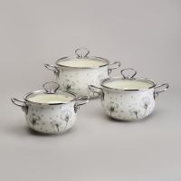 НАБОР КАСТРЮЛЬ ЭМАЛИРОВАННЫЙ, СЕРИЯ 