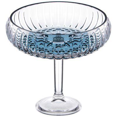 БЛЮДО НА НОЖКЕ GREY, 24Х21 СМ-0