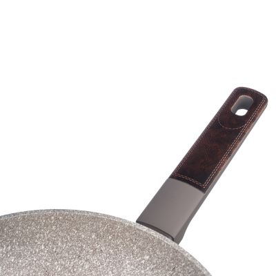 СКОВОРОДА С АНТИПРИГАРНЫМ ПОКРЫТИЕМ PFLUON MARBLE, 24*4,8 СМ-1