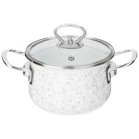 КАСТРЮЛЯ ЭМАЛИРОВАННАЯ AGNESS СО СТЕКЛЯННОЙ КРЫШКОЙ СЕРИЯ 