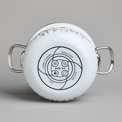 НАБОР КАСТРЮЛЬ AGNESS ЭМАЛИРОВАННЫХ СЕРИЯ 