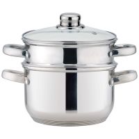 КАСТРЮЛЯ-ПАРОВАРКА AGNESS 2-Х ЯРУСНАЯ, 3 ПРЕДМЕТА, СЕРИЯ 