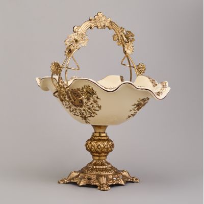 БЛЮДО НА НОЖКЕ 32*24*34 СМ-6