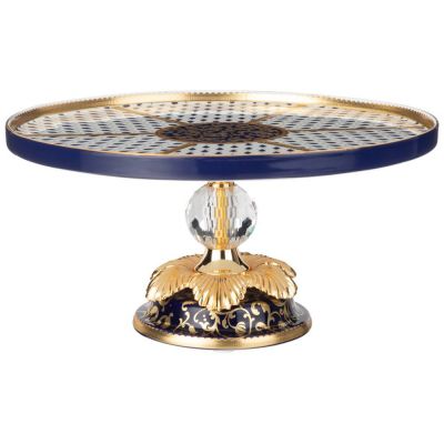 БЛЮДО НА НОЖКЕ С КРЫШКОЙ 30*30*31 СМ-2