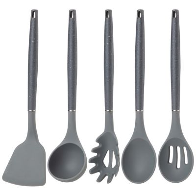 НАБОР AGNESS ИЗ 12ПР: 5 НОЖЕЙ,ДОСКА,ПОДСТАВКА,ПОЛОВНИК,ЛОЖКА,ЛОПАТКА,ШУМОВКА,ЛОЖКА ДЛЯ СПАГЕТТИ-3