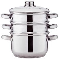 КАСТРЮЛЯ-ПАРОВАРКА AGNESS 3-Х ЯРУСНАЯ, 4 ПРЕДМЕТА, СЕРИЯ 