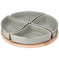 МЕНАЖНИЦА 4 СЕКЦИИ НА ДЕРЕВ. ПОДСТАВКЕ LEFARD  