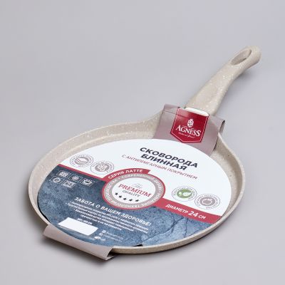 СКОВОРОДА БЛИННАЯ AGNESS С АНТИПРИГАРНЫМ ПОКРЫТИЕМ 