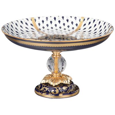 КОНФЕТНИЦА НА НОЖКЕ 22,5*22,5*14 СМ-0