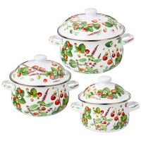 НАБОР КАСТРЮЛЬ AGNESS ЭМАЛИРОВАННЫХ СЕРИЯ 