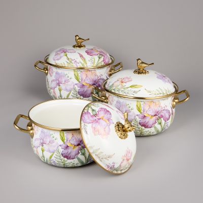 НАБОР КАСТРЮЛЬ AGNESS ЭМАЛИРОВАННЫХ СЕРИЯ 