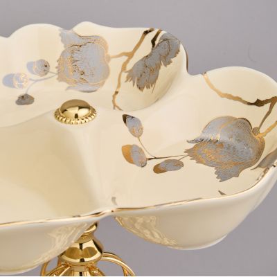 ФРУКТОВНИЦА НА НОЖКЕ 25,5*25,5*19 СМ-2