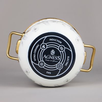 НАБОР КАСТРЮЛЬ AGNESS ЭМАЛИРОВАННЫХ СЕРИЯ 