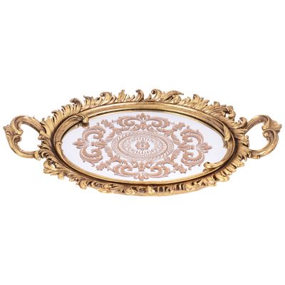 ПОДНОС ДЕКОРАТИВНЫЙ 48*27.7*5.2CM-0