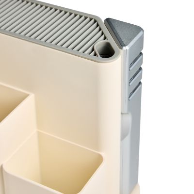 НАБОР AGNESS ИЗ 11ПР: 5 НОЖЕЙ,ПОЛОВНИК,ЛОПАТКА,ШУМОВКА,ПОДСТАВКА,НОЖЕТОЧКА,НОЖНИЦЫ, ЦВЕТ:БЕЛЫЙ/СЕРЫЙ-7