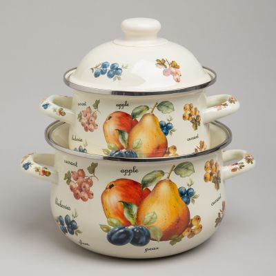 НАБОР КАСТРЮЛЬ AGNESS ЭМАЛИРОВАННЫХ СЕРИЯ 