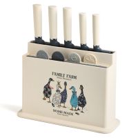 НАБОР AGNESS ИЗ 10ПР: 5 НОЖЕЙ, 4 ДОСКИ И ПОДСТАВКА, СЕРИЯ 