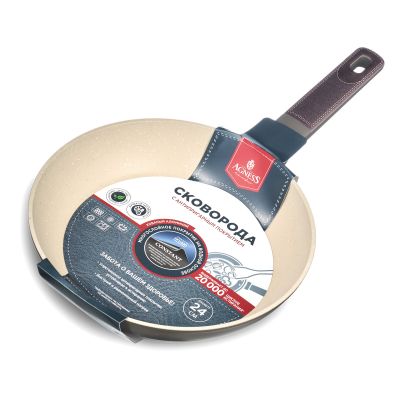 СКОВОРОДА С АНТИПРИГАРНЫМ ПОКРЫТИЕМ PFLUON MARBLE, 24*4,8 СМ-3