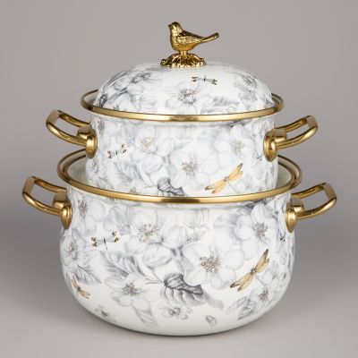 НАБОР КАСТРЮЛЬ AGNESS ЭМАЛИРОВАННЫХ СЕРИЯ 