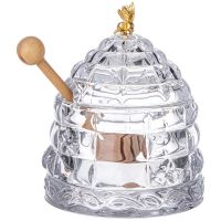 БАНКА ДЛЯ МЕДА С ПАЛОЧКОЙ 280 МЛ. ДИА=11,5 СМ. В=14 СМ. КОЛЛЕКЦИЯ 