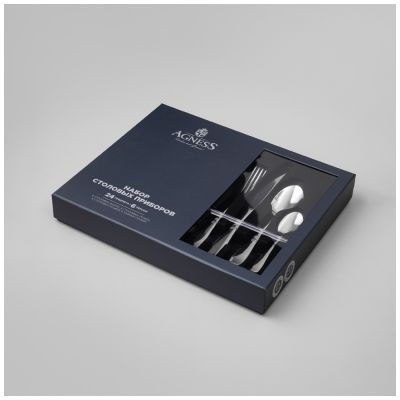 НАБОР СТОЛОВЫХ ПРИБОРОВ SOLDI AGNESS 24 ПР., СТАЛЬ 18/10-1