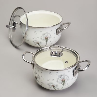 НАБОР КАСТРЮЛЬ ЭМАЛИРОВАННЫЙ, СЕРИЯ 