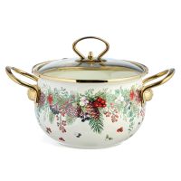 КАСТРЮЛЯ ЭМАЛИРОВАННАЯ AGNESS СО СТЕКЛЯННОЙ КРЫШКОЙ СЕРИЯ 