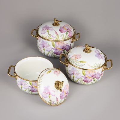 НАБОР КАСТРЮЛЬ AGNESS ЭМАЛИРОВАННЫХ СЕРИЯ 