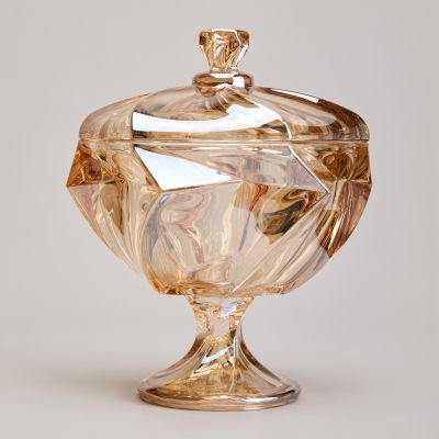 БЛЮДО С КРЫШКОЙ НА НОЖКЕ 