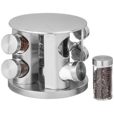 НАБОР БАНОЧЕК ДЛЯ СПЕЦИЙ ИЗ 8 ШТ. 90 МЛ НА ВРАЩАЮЩЕЙСЯ ПОДСТАВКЕ-2