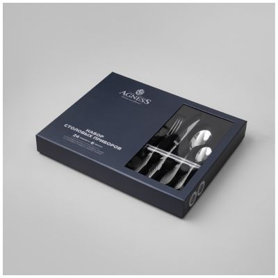 НАБОР СТОЛОВЫХ ПРИБОРОВ REGINA AGNESS 24 ПР., СТАЛЬ 18/10-1