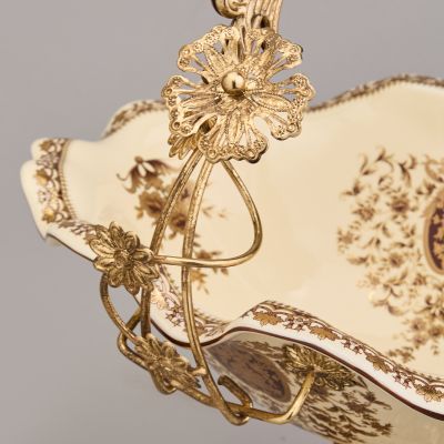 БЛЮДО НА НОЖКЕ 32*24*34 СМ-2