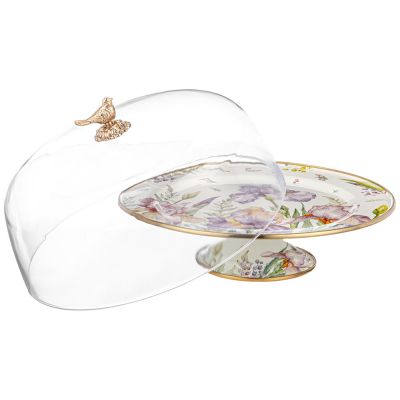 ТОРТОВНИЦА AGNESS С КРЫШКОЙ, СЕРИЯ IRISES, ДИА.30СМ-2