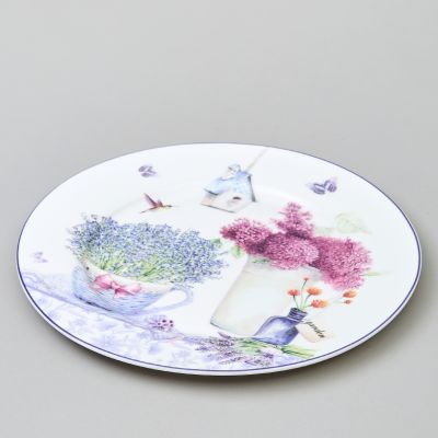 ТАРЕЛКА ЗАКУСОЧНАЯ LEFARD ЛАВАНДОВАЯ ВЕСНА  20,5 СМ МАЛ.УП.=4шт.-2