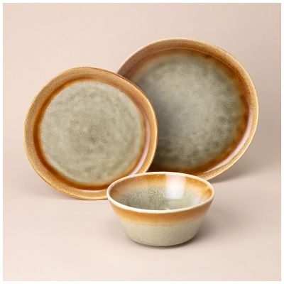 НАБОР ПОСУДЫ ОБЕДЕННЫЙ НА 4 ПЕР. 12 ПР. ЗЕЛЕНЫЙ-0