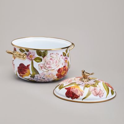 КАСТРЮЛЯ AGNESS ЭМАЛИРОВАННАЯ С КРЫШКОЙ, СЕРИЯ ФЛАНДРИЯ, 2,8Л, ДИА.18СМ-3