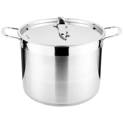 КАСТРЮЛЯ AGNESS 28X24 14 Л ВЫСОКОКАЧЕСТВЕННАЯ НЕРЖ СТАЛЬ 18/10 ИНДУКЦИОННОЕ ДНО-3