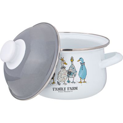 НАБОР КАСТРЮЛЬ AGNESS  ЭМАЛИРОВАННЫХ СЕРИЯ 