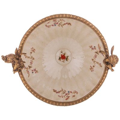 КОНФЕТНИЦА НА НОЖКЕ 35*28,5 СМ ВЫСОТА=33,5СМ-2