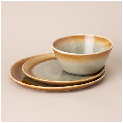 НАБОР ПОСУДЫ ОБЕДЕННЫЙ НА 4 ПЕР. 12 ПР. ЗЕЛЕНЫЙ-2