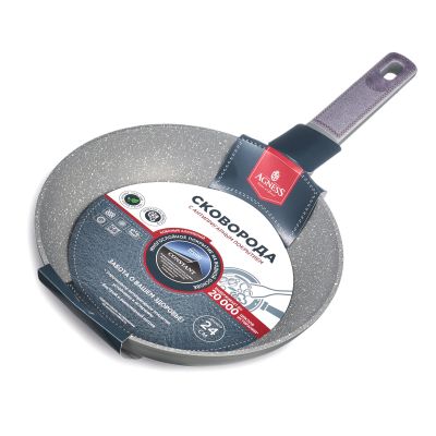 СКОВОРОДА С АНТИПРИГАРНЫМ ПОКРЫТИЕМ PFLUON MARBLE, 24*4,8 СМ-4
