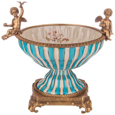 КОНФЕТНИЦА НА НОЖКЕ 35*28,5 СМ ВЫСОТА=33,5СМ-0