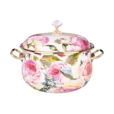 КАСТРЮЛЯ ЭМАЛИРОВАННАЯ AGNESS С КРЫШКОЙ, СЕРИЯ ВИНТАЖ, 4,8Л, ДИАМЕТР=22СМ (КОР=4ШТ.)-0