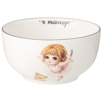 НАБОР ПОСУДЫ LEFARD Я ТАНЦУЮ, 3 ПР.: САЛАТНИК 470МЛ, ТАРЕЛКА 20СМ, КРУЖКА 220МЛ-4