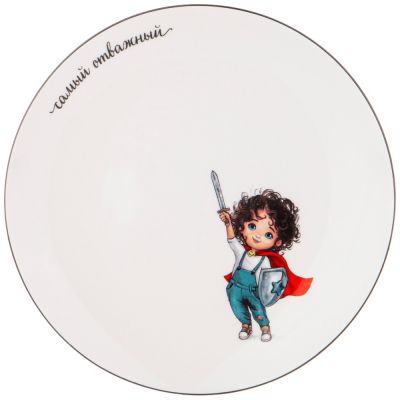 НАБОР ПОСУДЫ LEFARD САМЫЙ ОТВАЖНЫЙ, 3 ПР.: САЛАТНИК 470МЛ, ТАРЕЛКА 20СМ, КРУЖКА 220МЛ-5