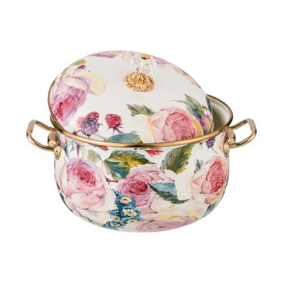 КАСТРЮЛЯ ЭМАЛИРОВАННАЯ AGNESS С КРЫШКОЙ, СЕРИЯ ВИНТАЖ, 2,8Л, ДИАМЕТР=18СМ (КОР=4ШТ.)-2