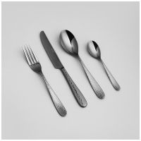 НАБОР СТОЛОВЫХ ПРИБОРОВ REGINA AGNESS 16 ПР., СТАЛЬ 18/10, ПВД ПОКРЫТИЕ, ЦВЕТ: ЧЕРНЫЙ